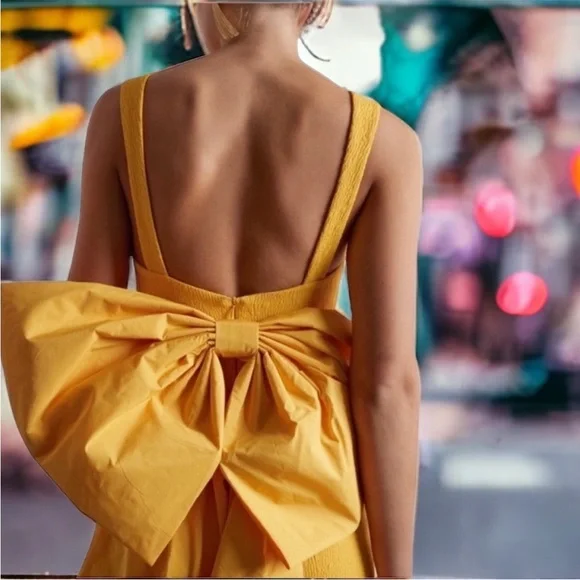 Rebecca Vallance Calla Bow-embellished Cloqué Mini Dress - Picture 3 of 7